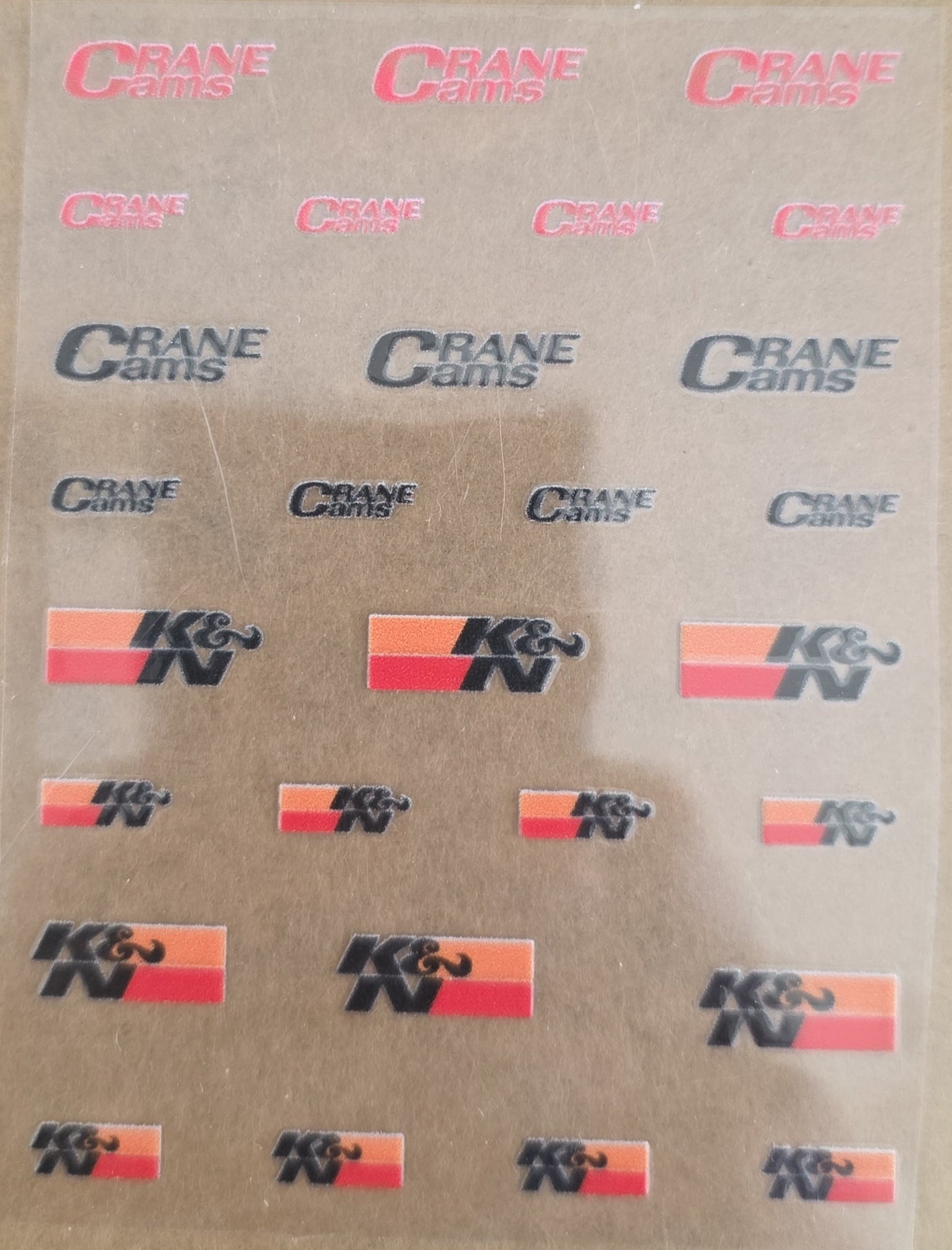 Crane/K&N Universal Livery for 1:64 scale diecast cars and trucks