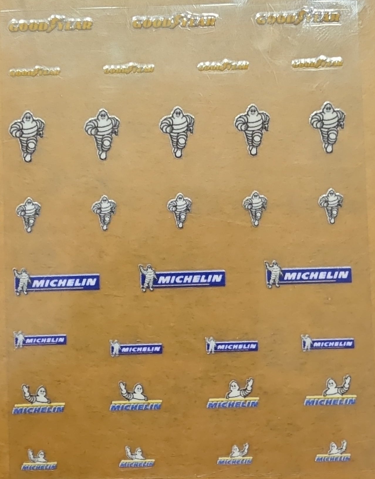 Michellin/Goodyear Universal Livery for 1:64 scale diecast cars and trucks
