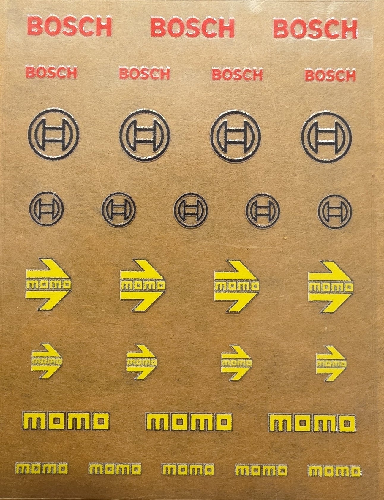 Momo/Bosch Universal Livery for 1:64 scale diecast cars and trucks