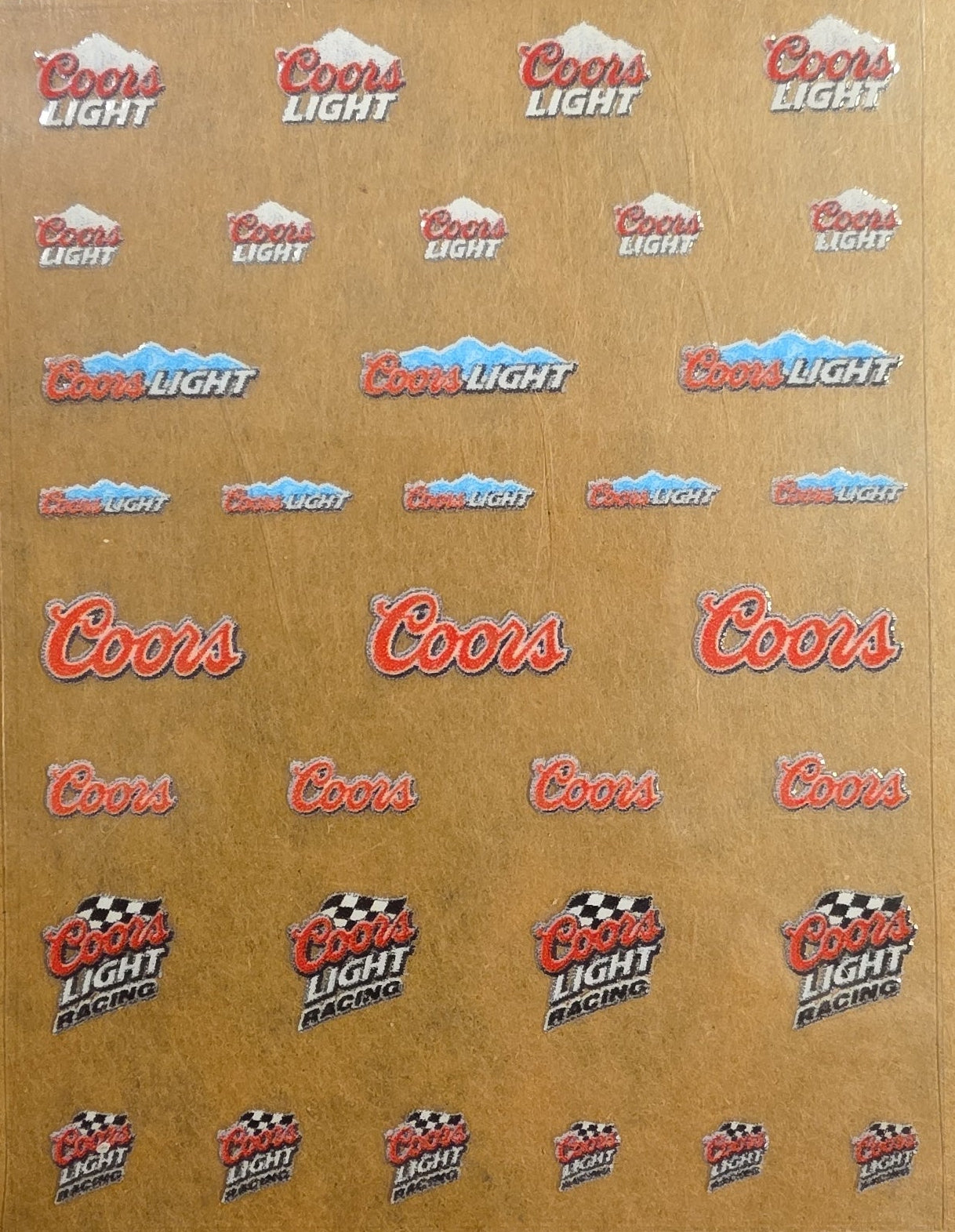 Coors Universal Livery for 1:64 scale diecast cars and trucks