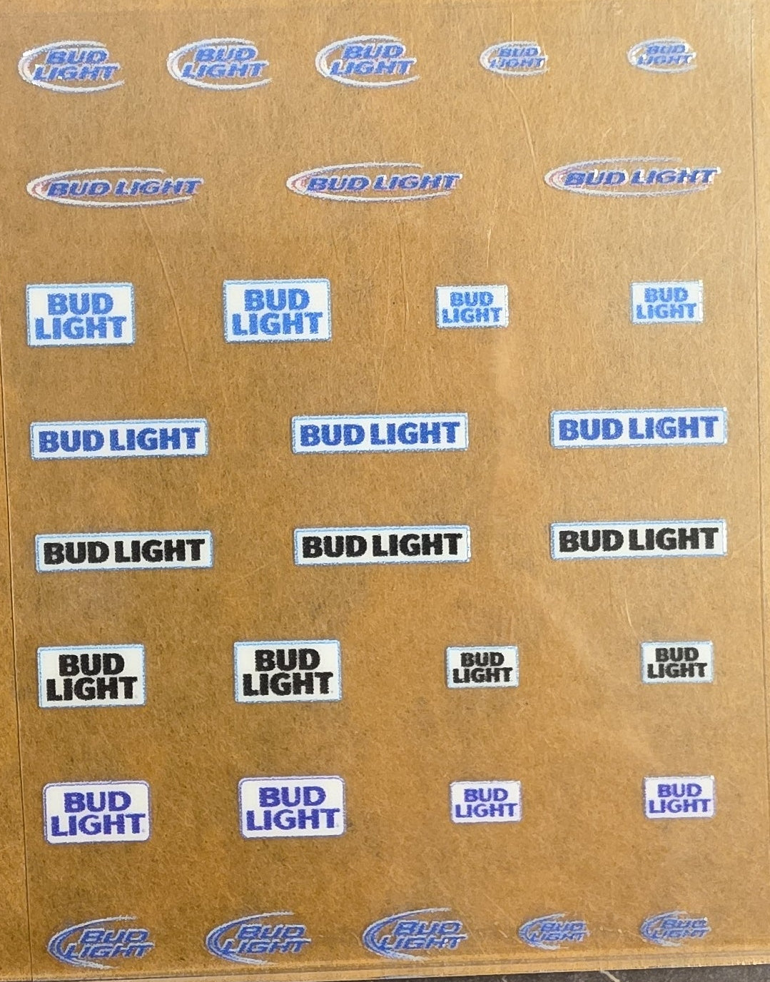 Budlight Universal Livery for 1:64 scale diecast cars and trucks