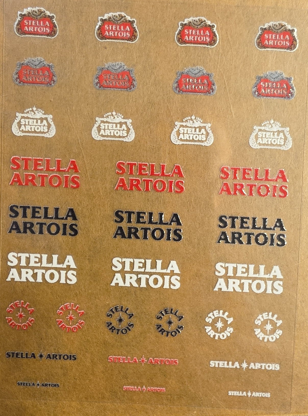Stella Artois Universal Livery for 1:64 scale diecast cars and trucks