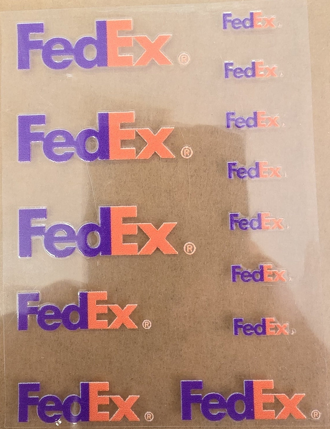 FedEx Mail Truck Livery for 1:64 scale diecast cars and trucks