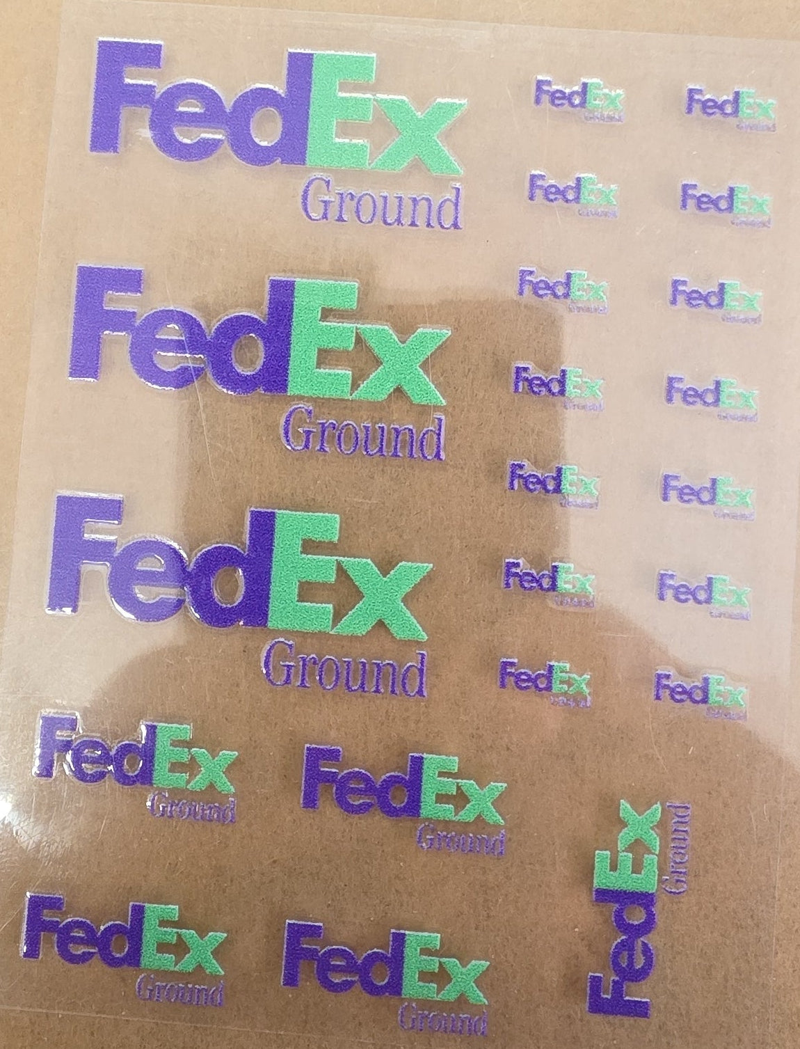 FedEx Ground Mail Truck Livery for 1:64 scale diecast cars and trucks