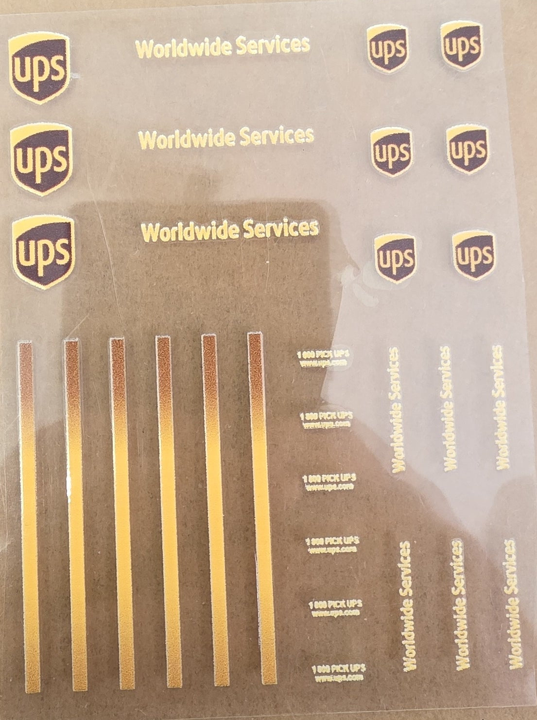 UPS Mail Truck Livery for 1:64 scale diecast cars and trucks