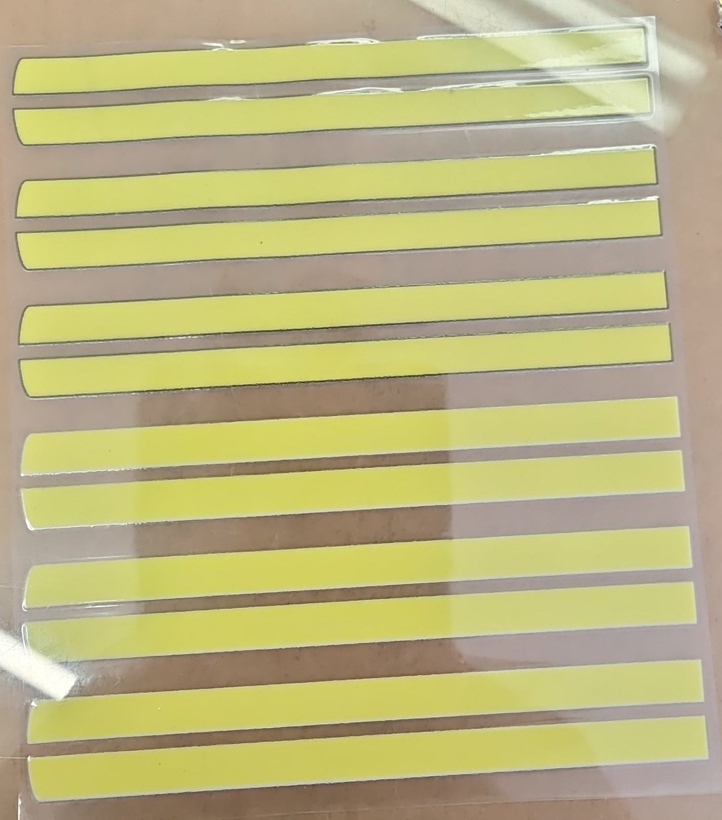 Racing Stripes Yellow Universal Livery for 1:64 scale diecast cars and trucks