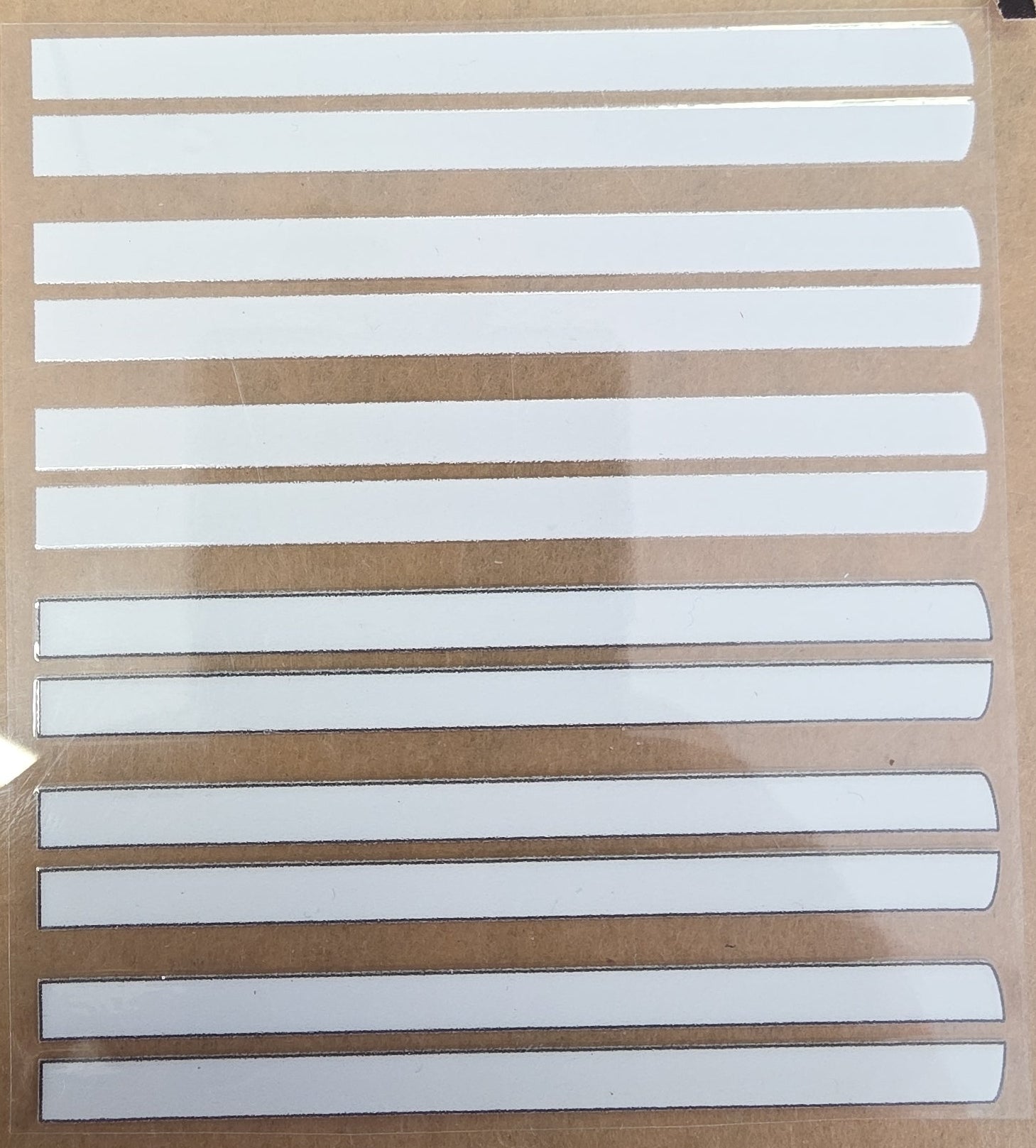 Racing Stripes White Universal Livery for 1:64 scale diecast cars and trucks