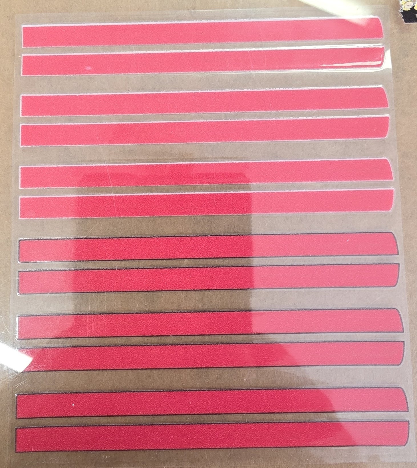 Racing Stripes Red Universal Livery for 1:64 scale diecast cars and trucks