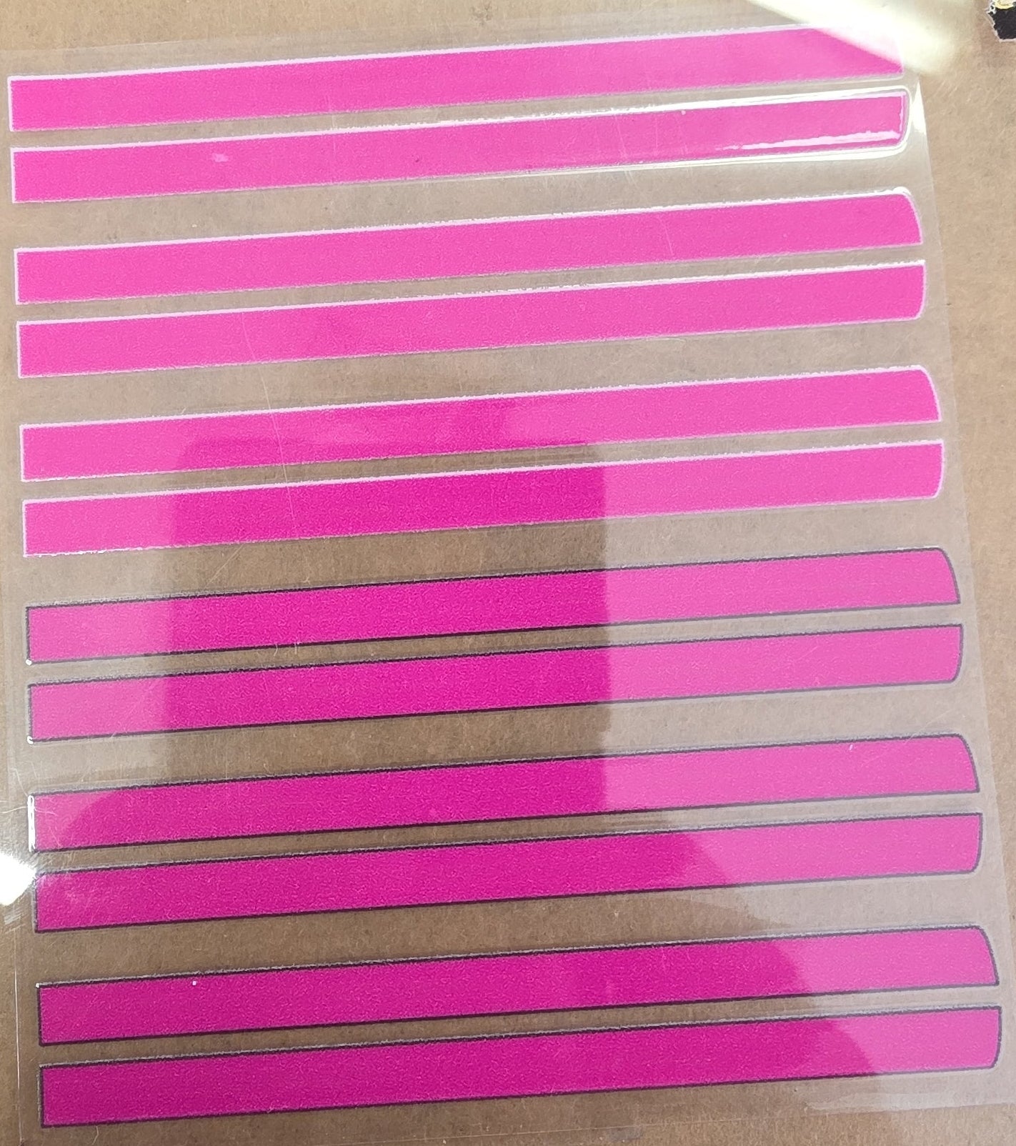 Racing Stripes Pink Universal Livery for 1:64 scale diecast cars and trucks