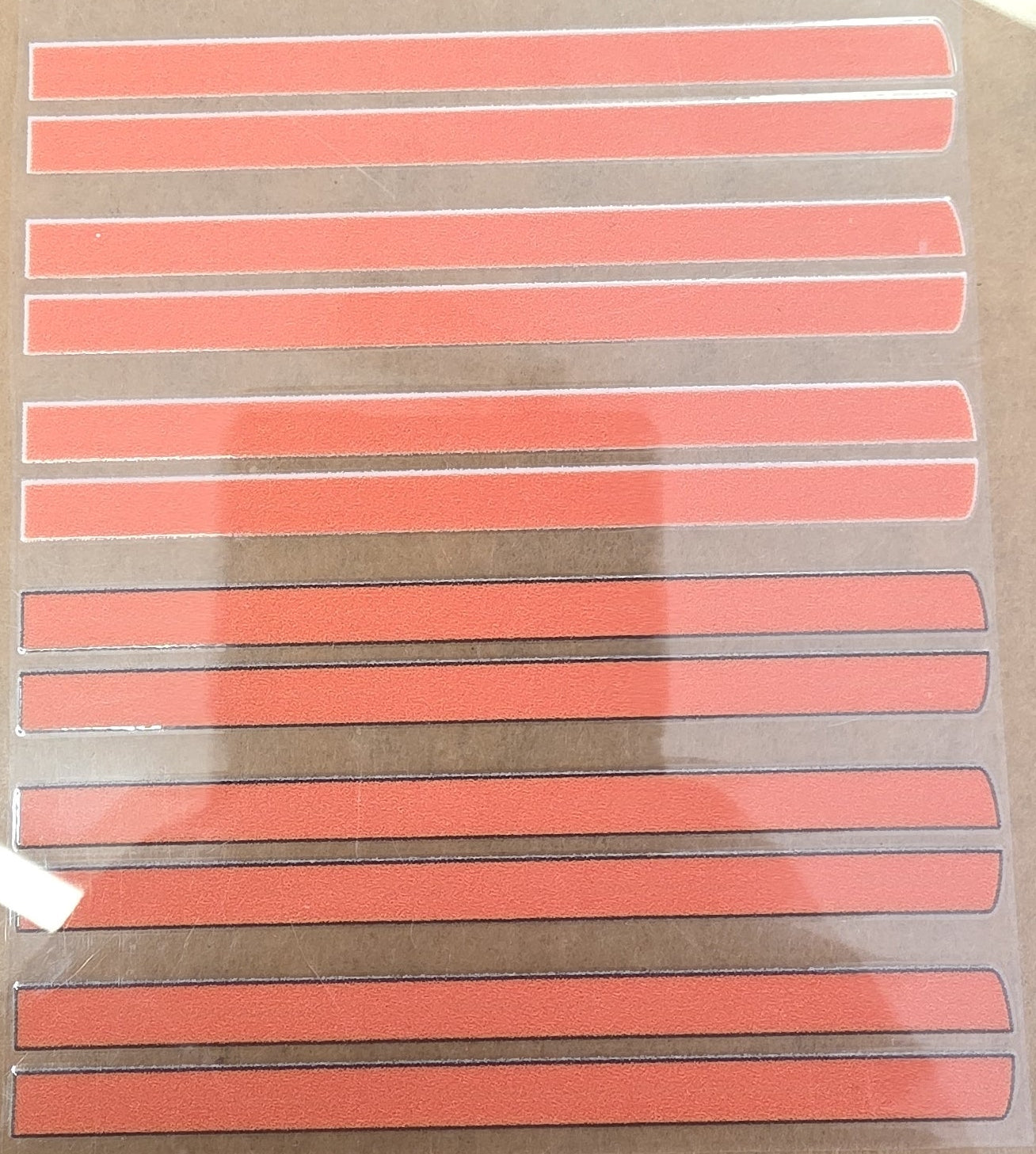 Racing Stripes Orange Universal Livery for 1:64 scale diecast cars and trucks