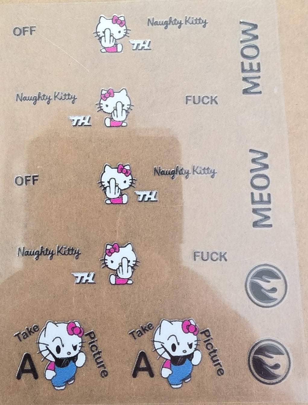 Naughty Kitty 83 Silverado Livery for 1:64 scale diecast cars and trucks