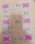 General Lee Universal Livery for 1:64 scale diecast cars and trucks