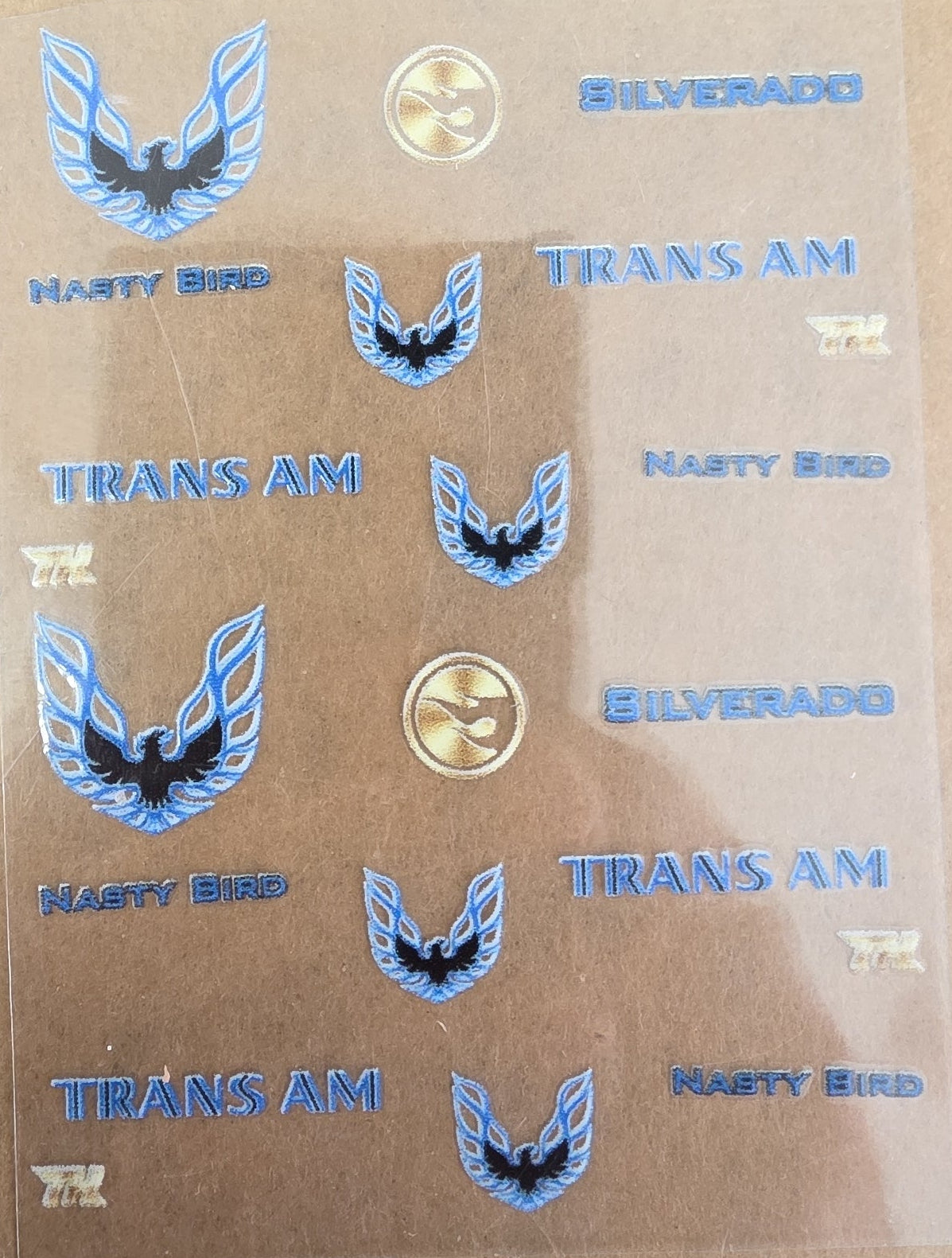 TransAM Blue 83 Silverado Livery for 1:64 scale diecast cars and trucks