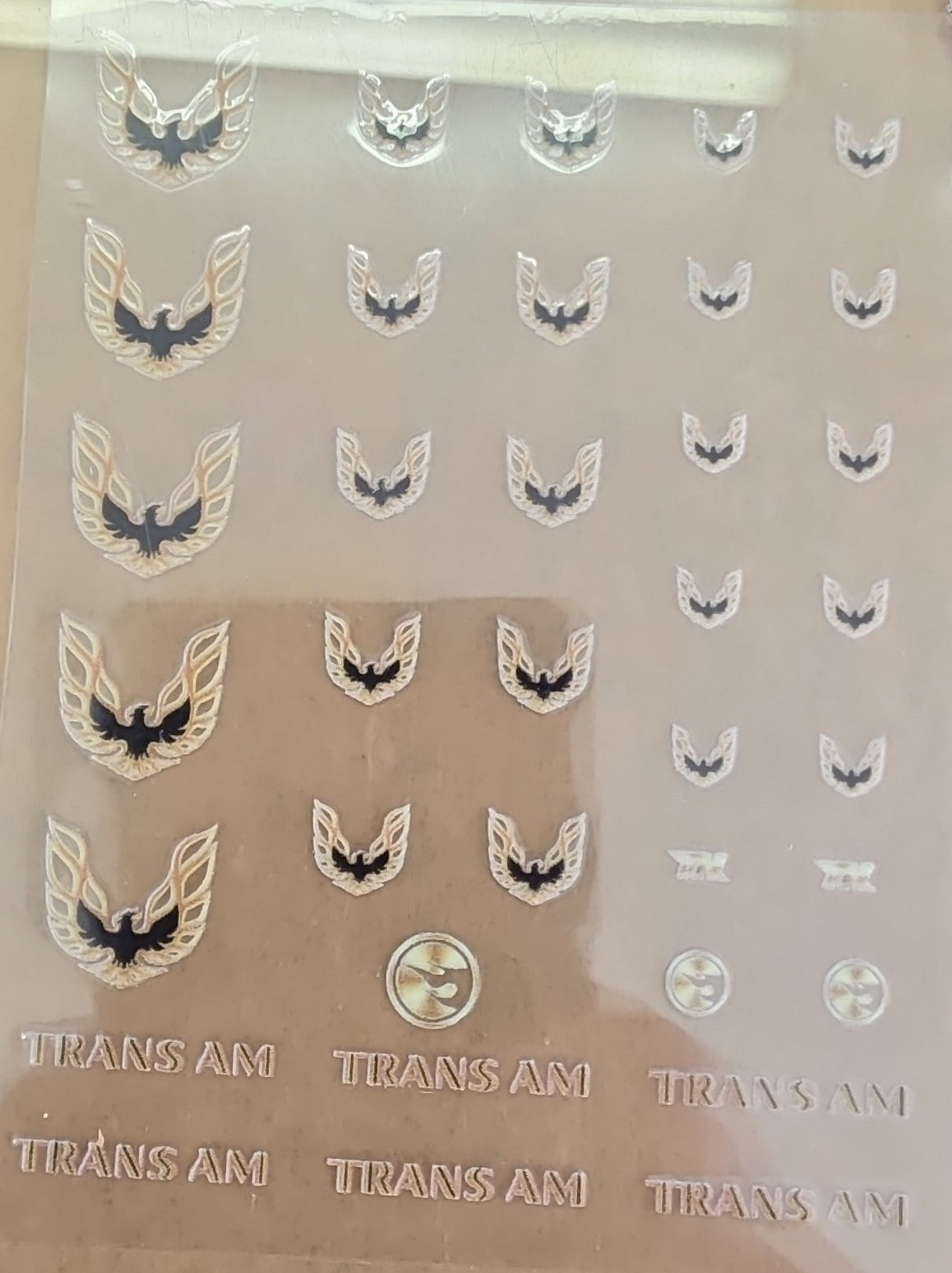 TransAM Gold Universal Livery for 1:64 scale diecast cars and trucks