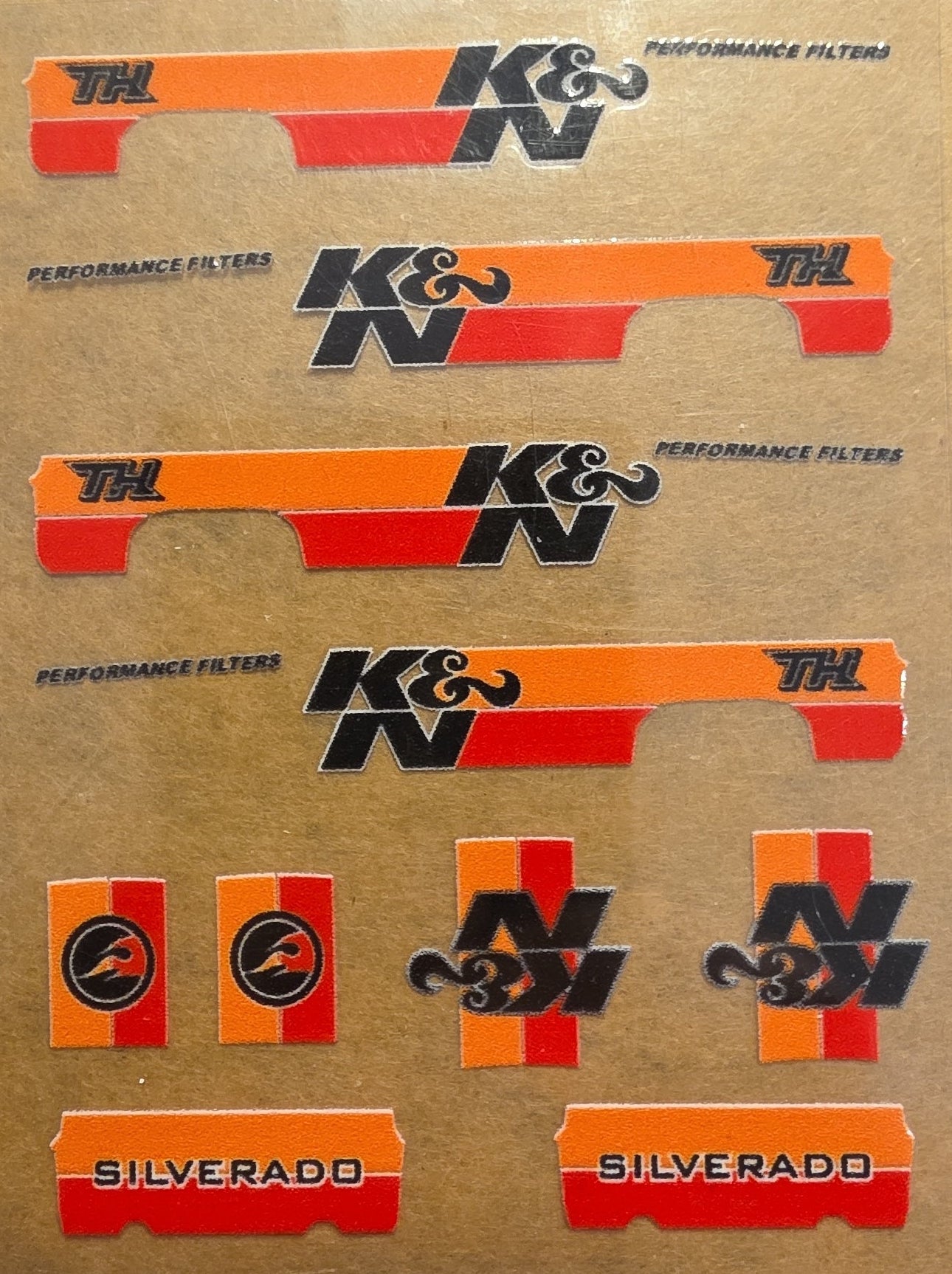 K&N Black 83 Silverado Livery for 1:64 scale diecast cars and trucks
