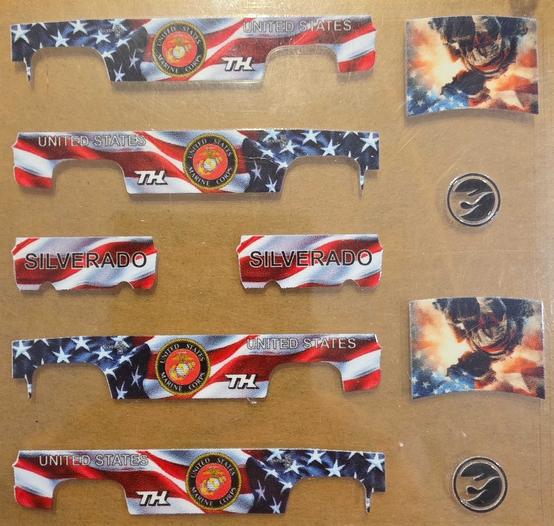 Military Marine Wrap 83 Silverado Livery for 1:64 scale diecast cars and trucks