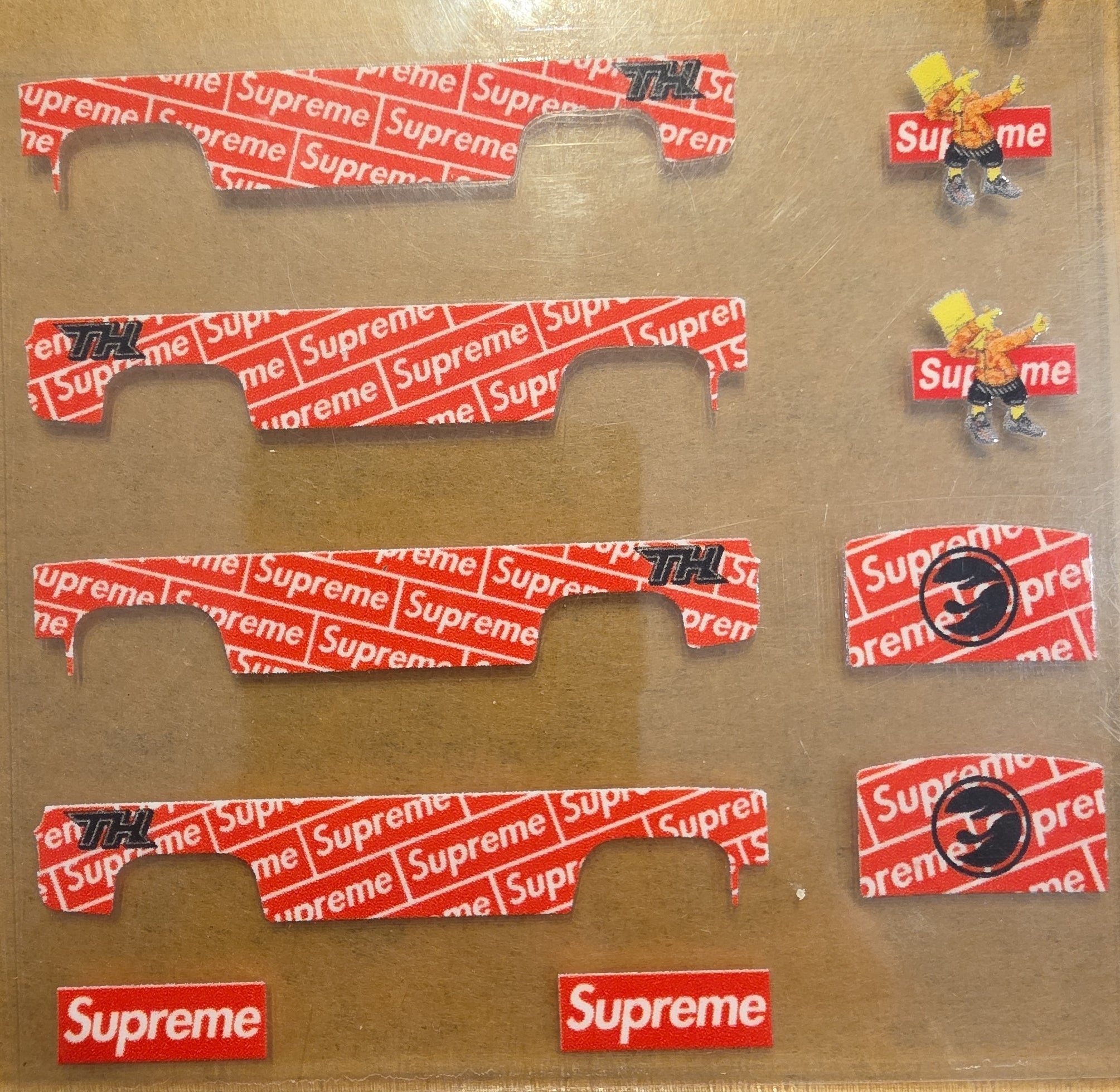 Supreme Red Wrap 83 Silverado Livery for 1:64 scale diecast cars and trucks