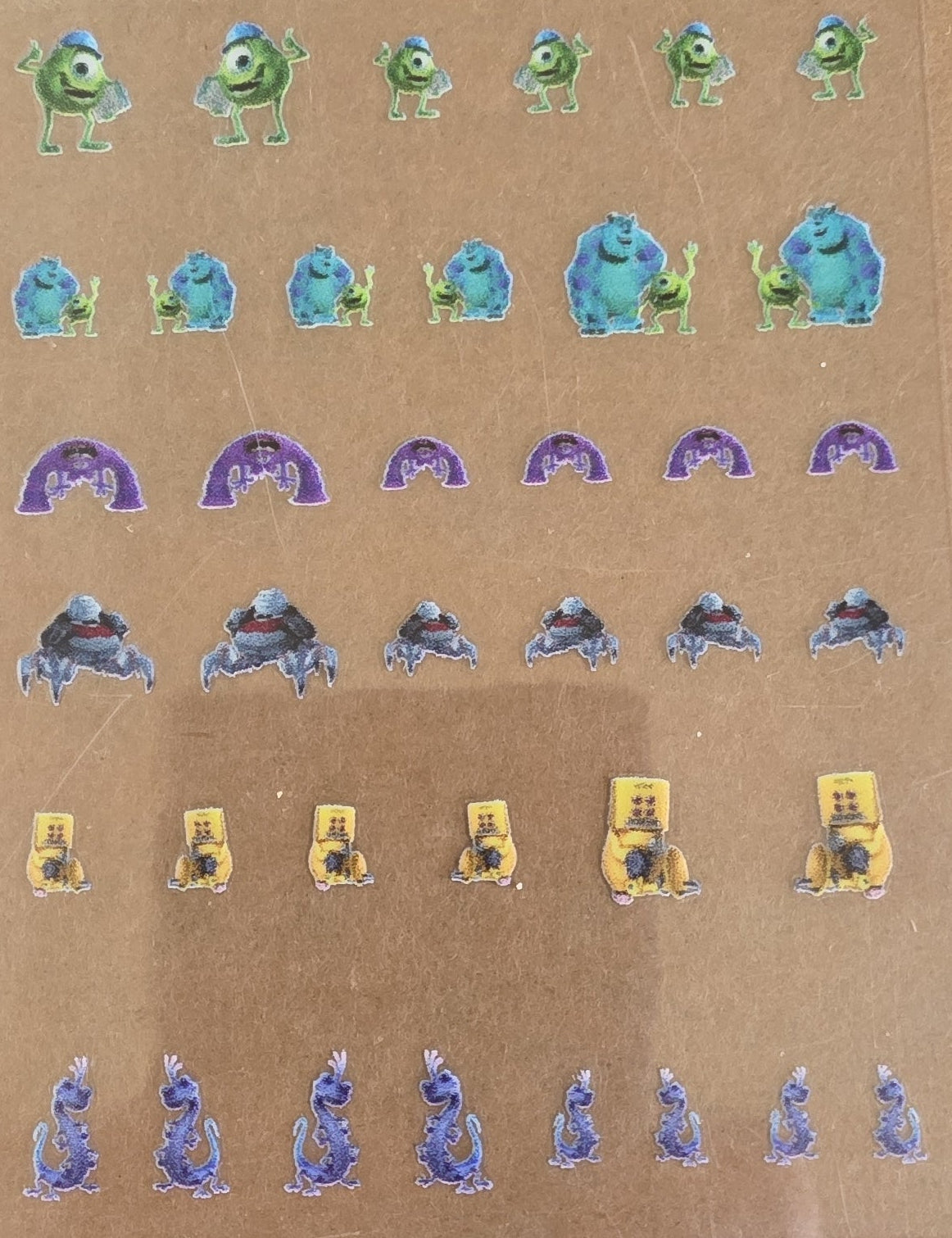 Monsters Inc 1 Universal Livery for 1:64 scale diecast cars and trucks
