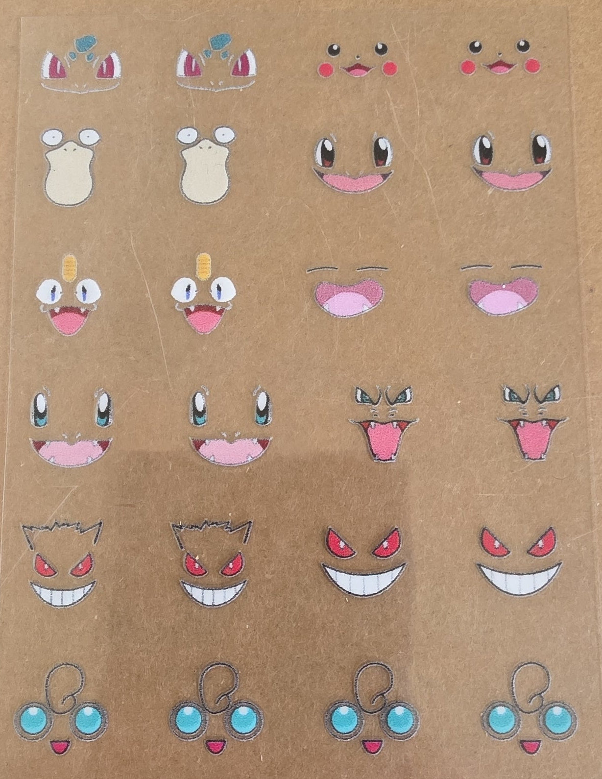 Pokemon Faces Universal Livery for 1:64 scale diecast cars and trucks