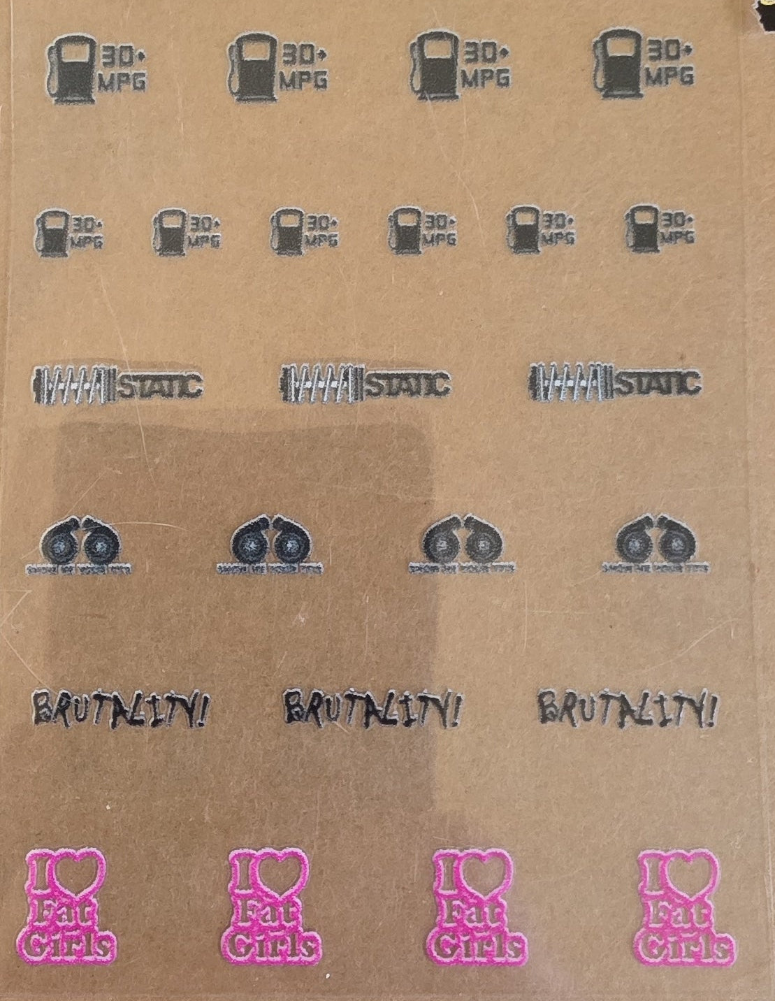 JDM Universal Livery for 1:64 scale diecast cars and trucks