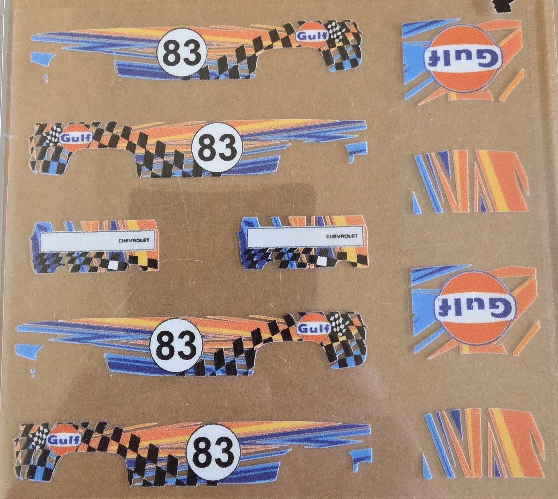 Gulf Custom 83 Silverado Livery for 1:64 scale diecast cars and trucks