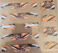 BLK/Orange Skull 83 Silverado Livery for 1:64 scale diecast cars and trucks