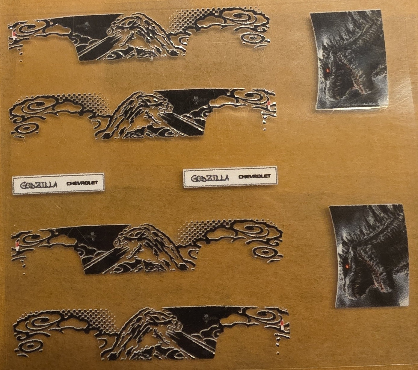 Godzilla 83 Silverado Livery for 1:64 scale diecast cars and trucks