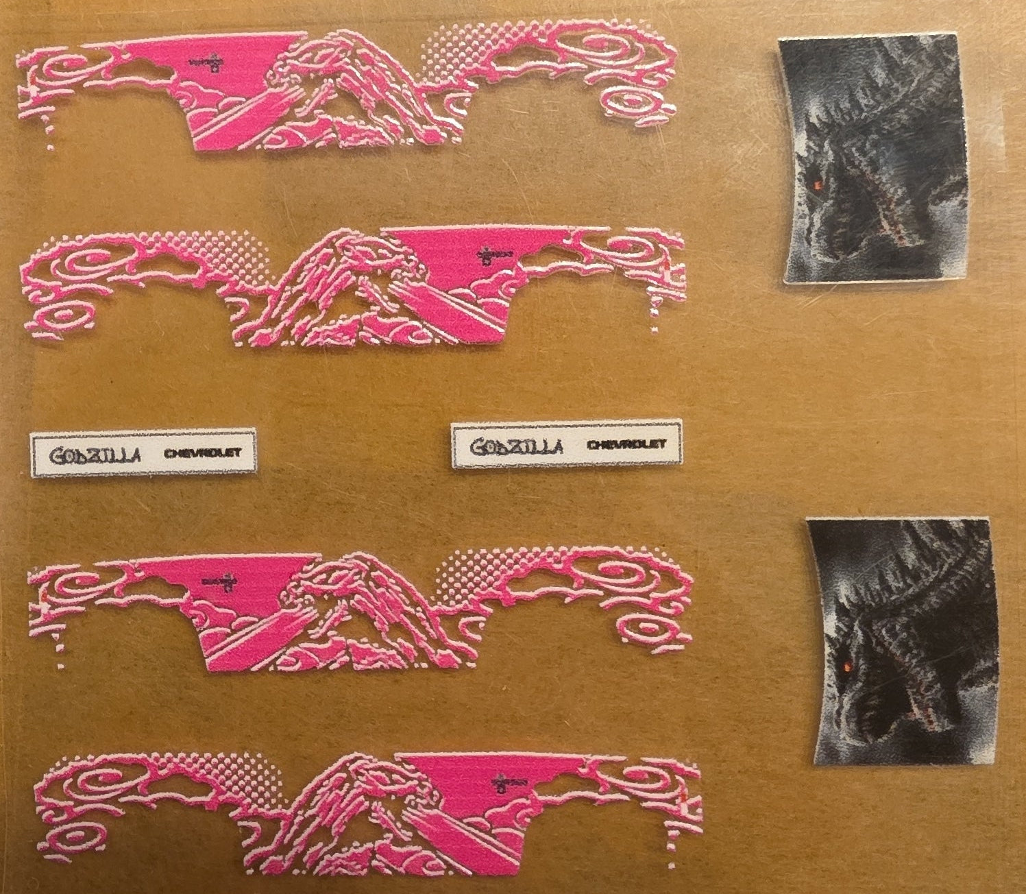 Godzilla 83 Silverado Livery for 1:64 scale diecast cars and trucks