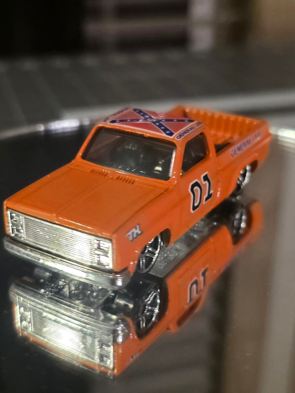 General Lee 83 Silverado Livery for 1:64 scale diecast cars and trucks