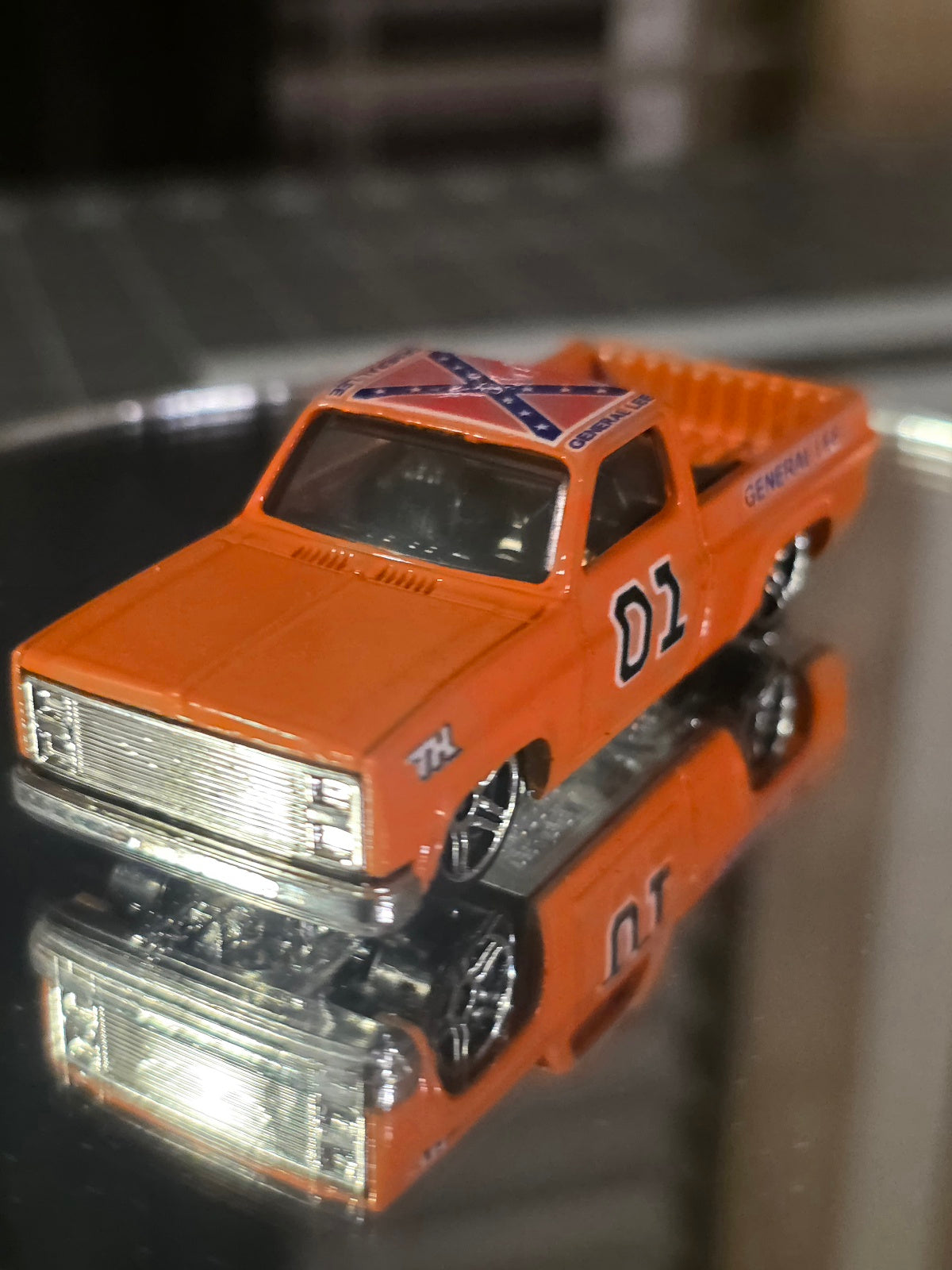 General Lee 83 Silverado Livery for 1:64 scale diecast cars and trucks