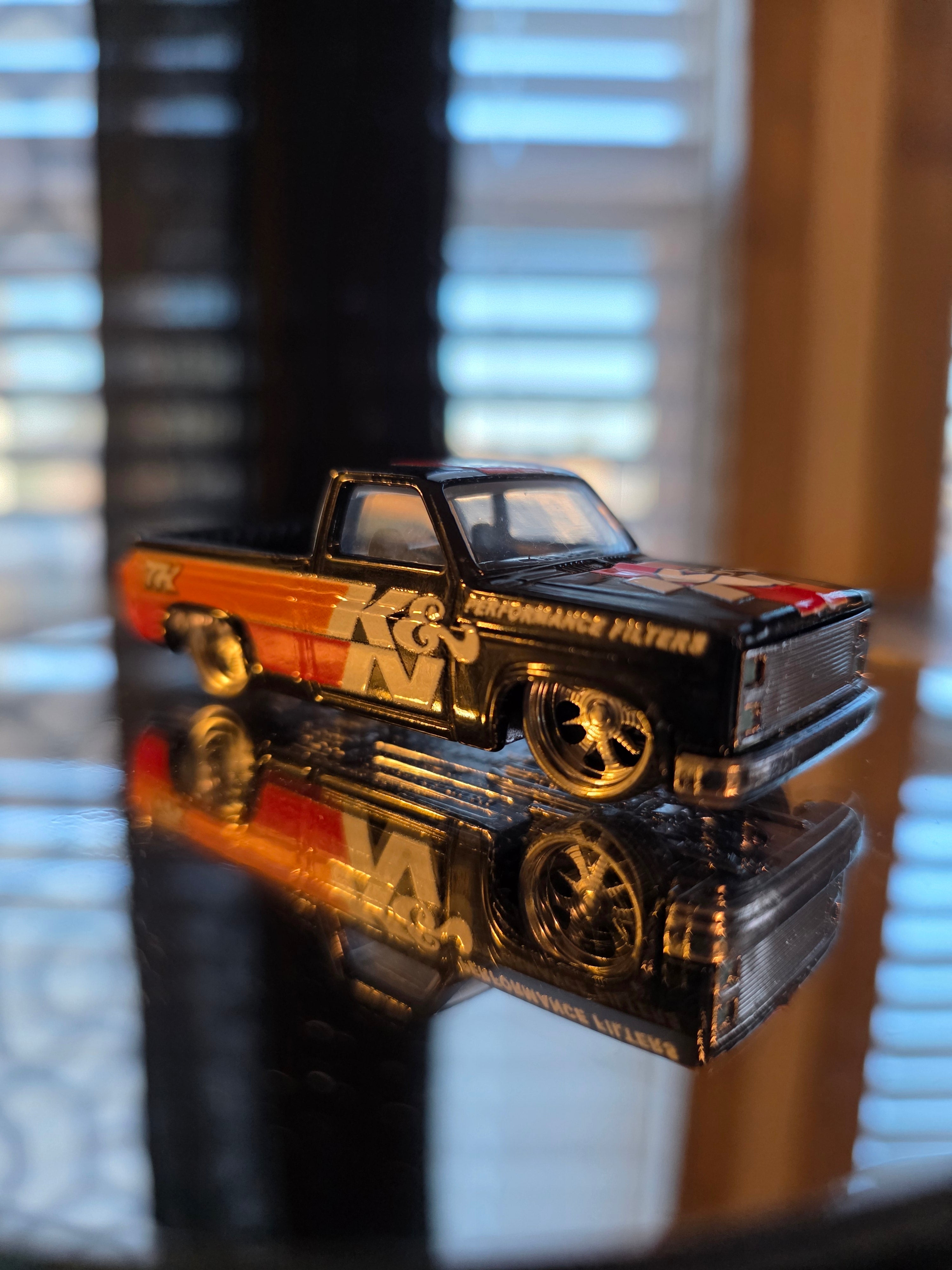 K&N White 83 Silverado Livery for 1:64 scale diecast cars and trucks