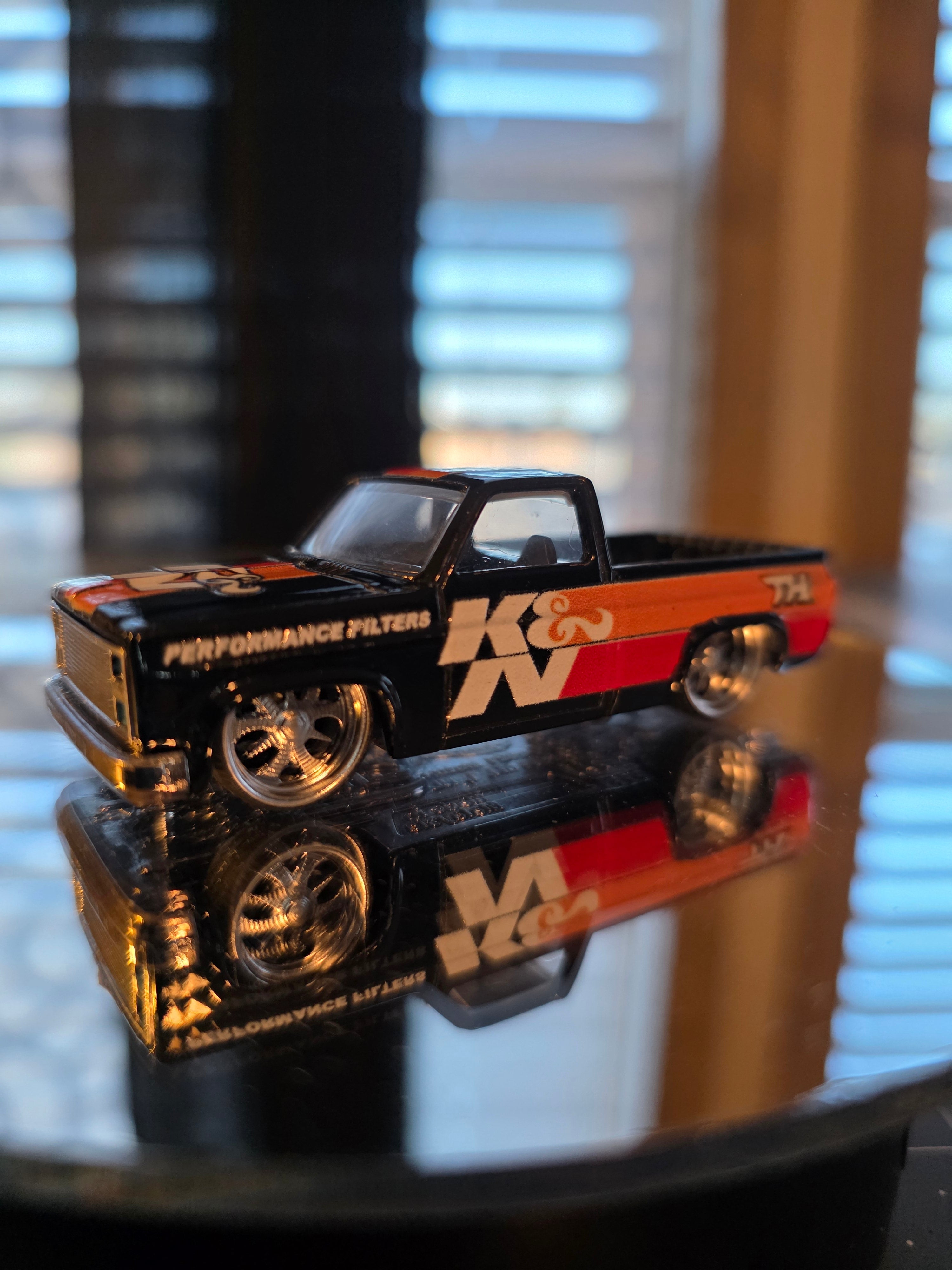 K&N White 83 Silverado Livery for 1:64 scale diecast cars and trucks