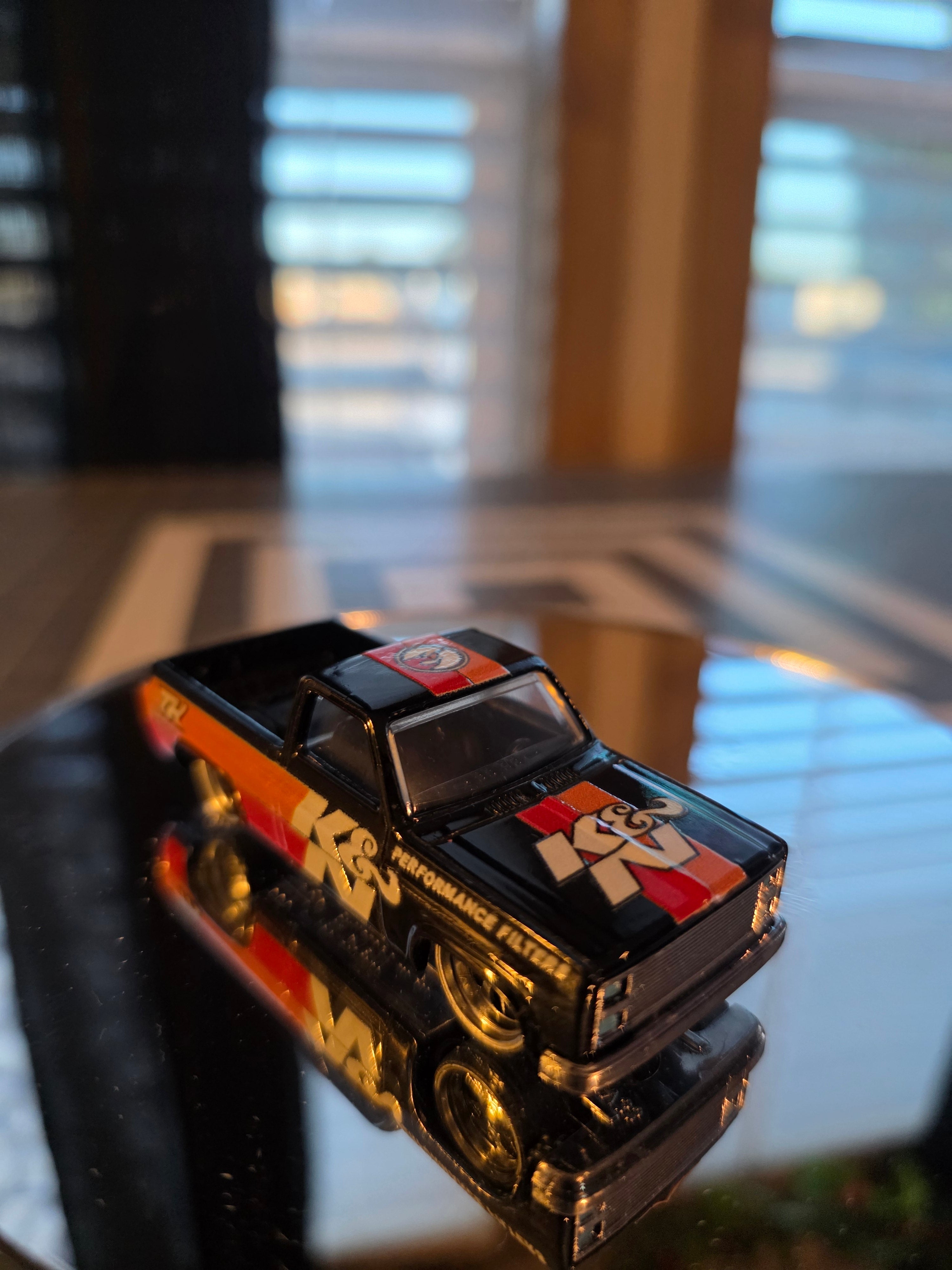 K&N White 83 Silverado Livery for 1:64 scale diecast cars and trucks