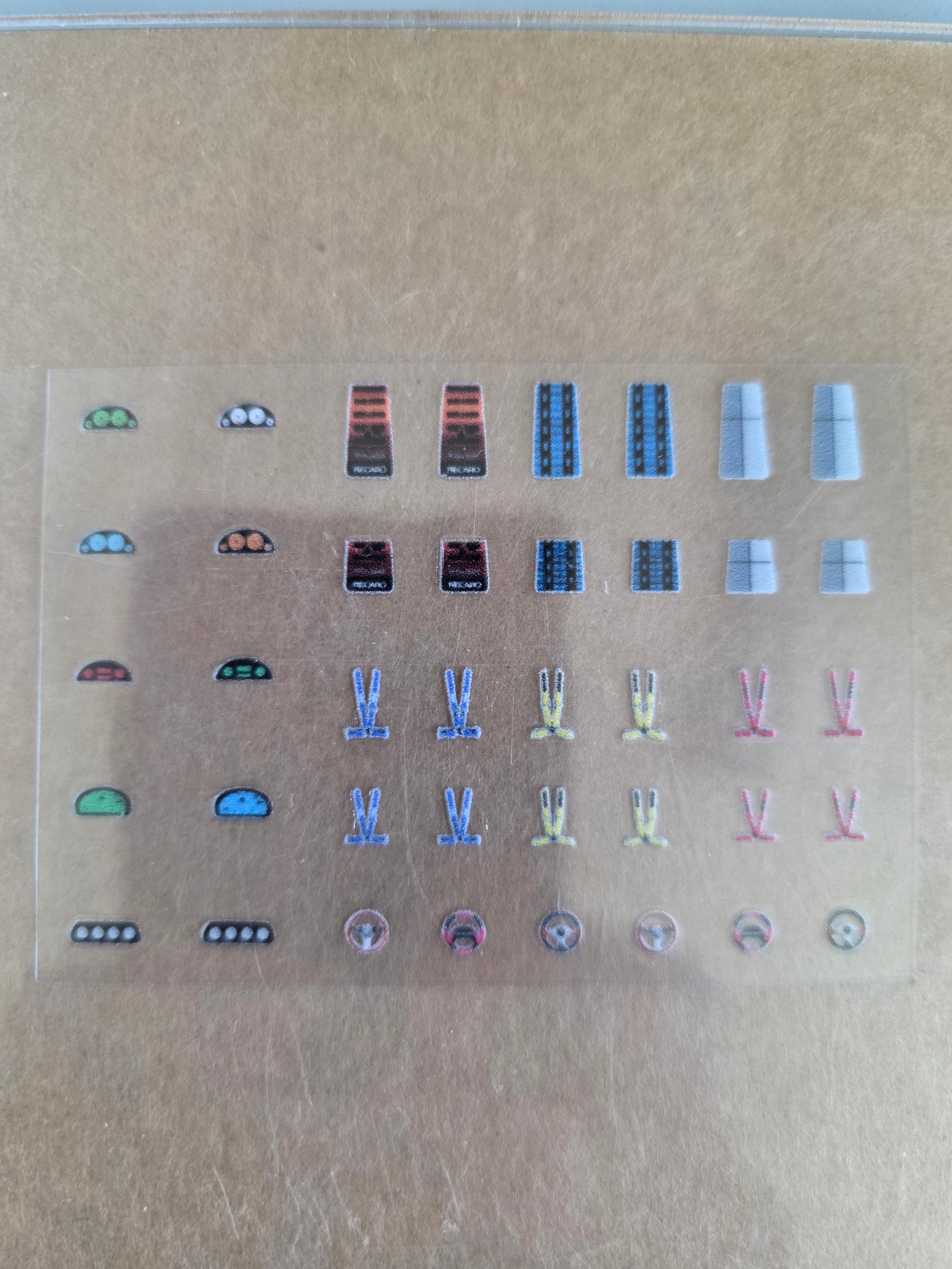 Interior Decal 2 Livery for 1:64 scale diecast cars and trucks