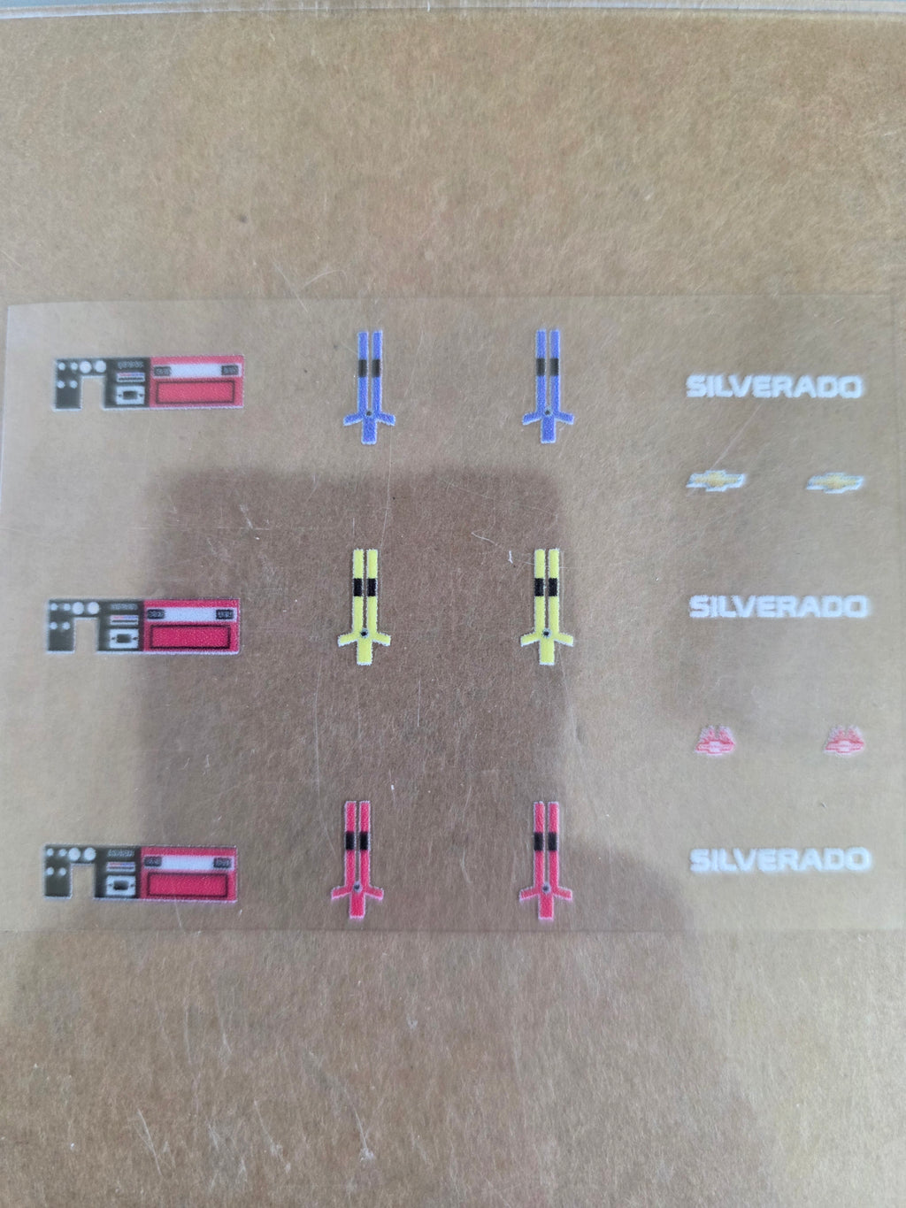 Interior Decal Livery for 83 Silverado 1:64 scale diecast cars and trucks