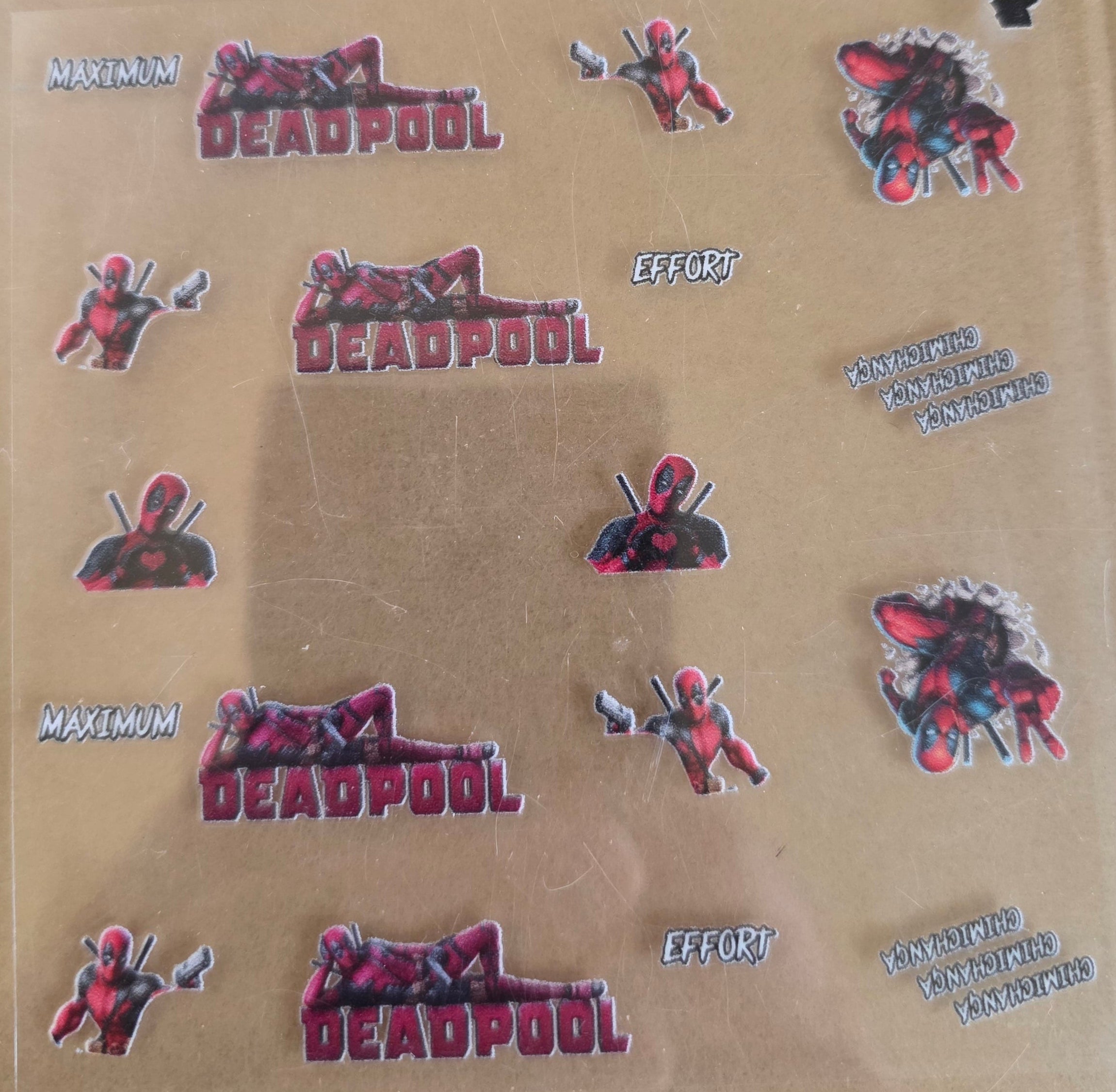 Deadpool Silverado Livery for 1:64 scale diecast cars and trucks