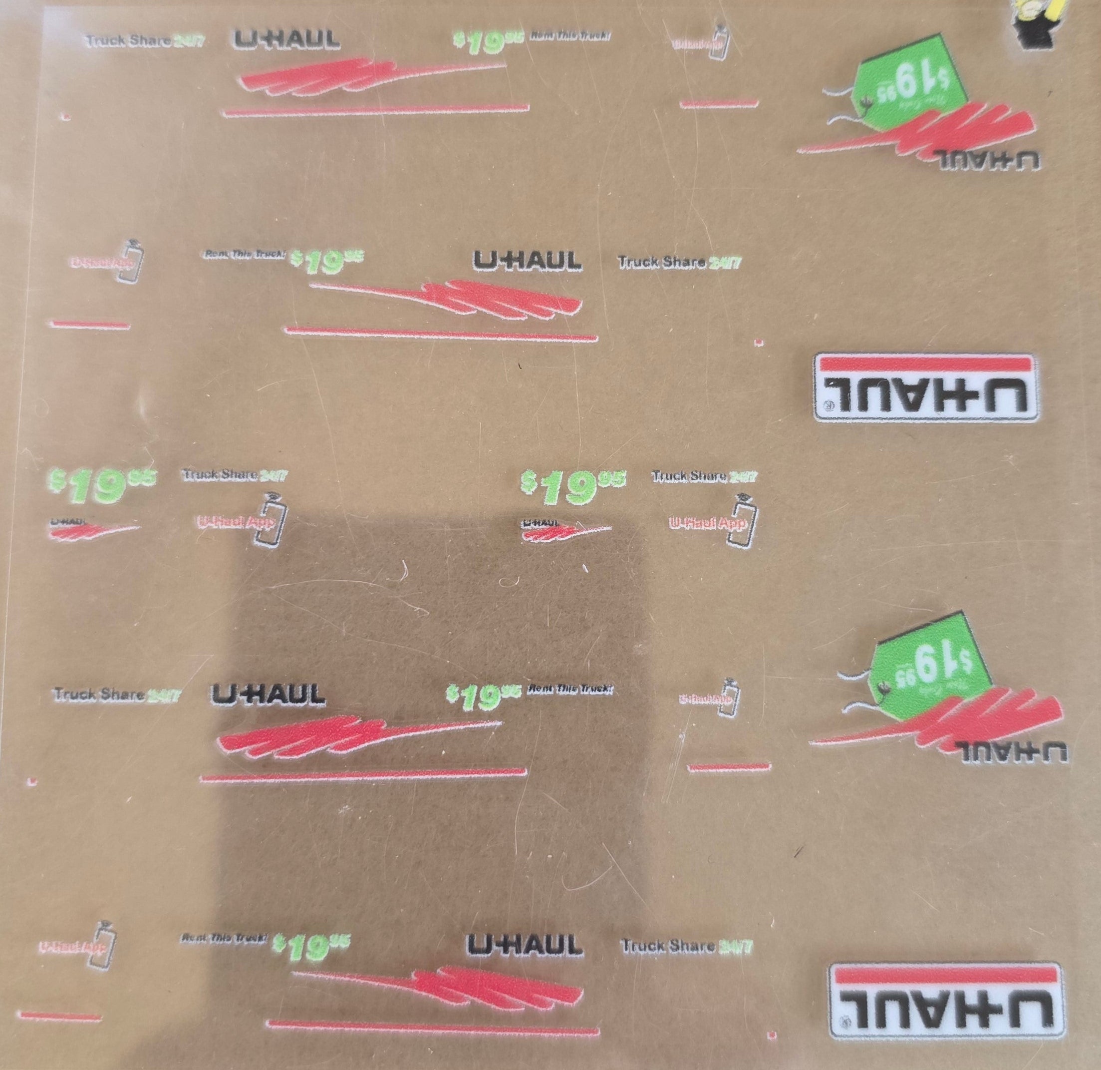 U-Haul Silverado Livery for 1:64 scale diecast cars and trucks