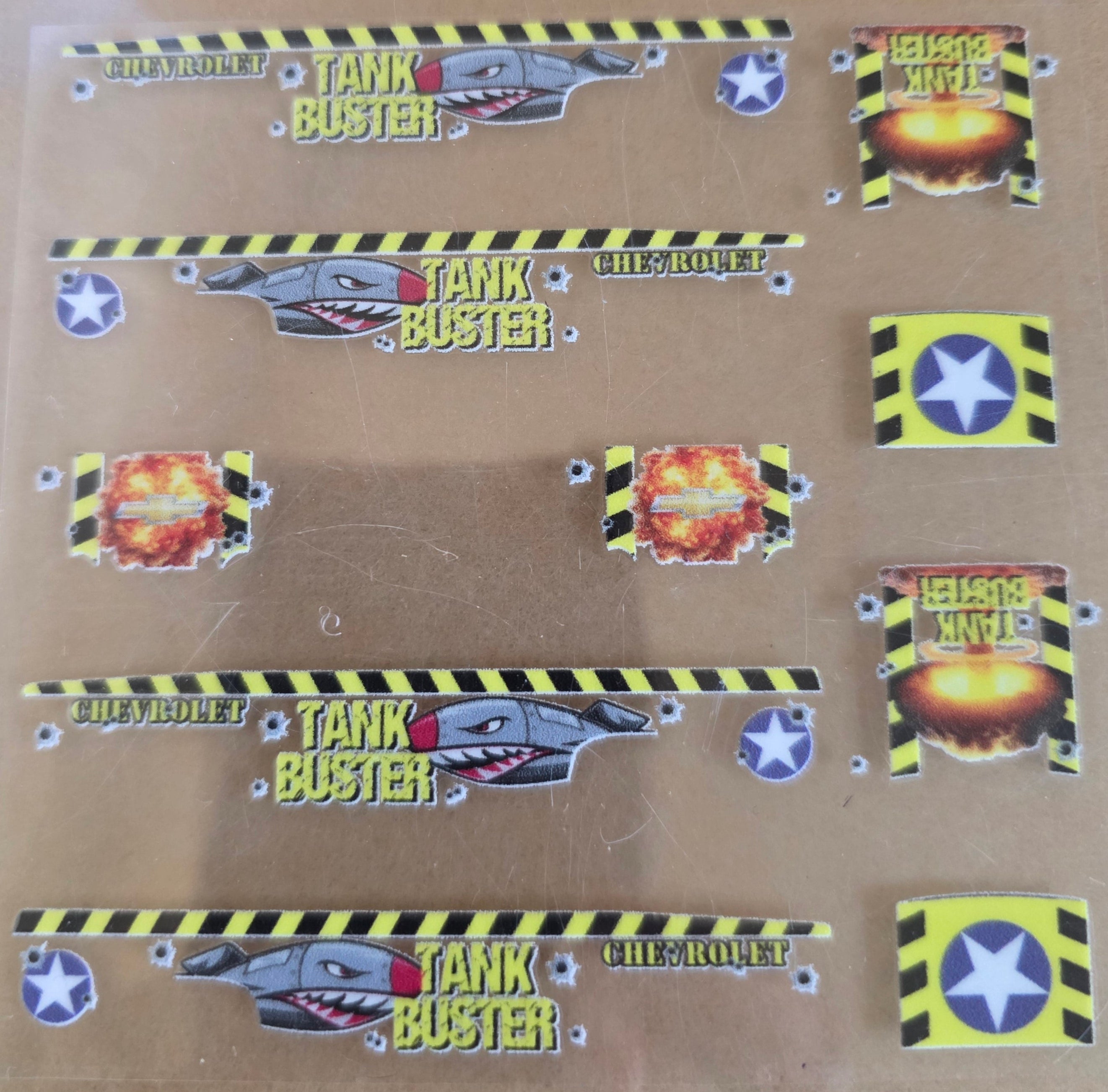 Tank Buster Silverado Livery for 1:64 scale diecast cars and trucks