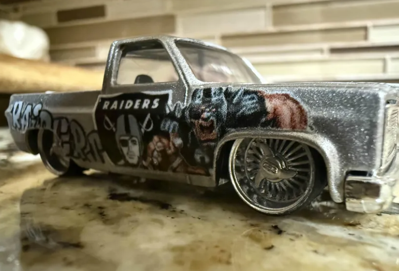 Raiders 83 Silverado Livery for 1:64 scale diecast cars and trucks